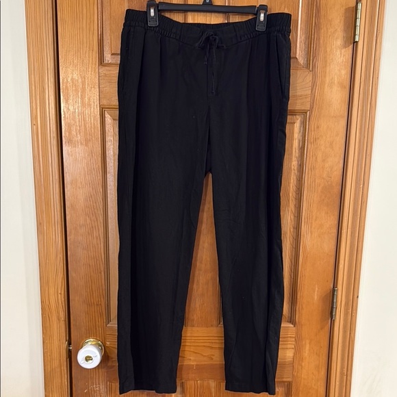 Old navy women’s black lined blend pants size large . - Picture 1 of 13